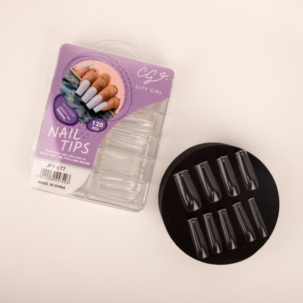 UÑAS SOFT GEL LONG SQUARE 120PCS