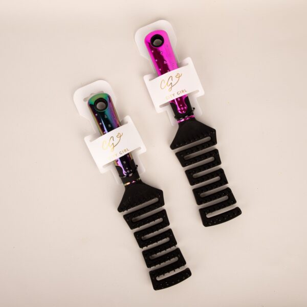 [PG-LT-88-4] CEPILLO NEGRO MANGO METALIZADO