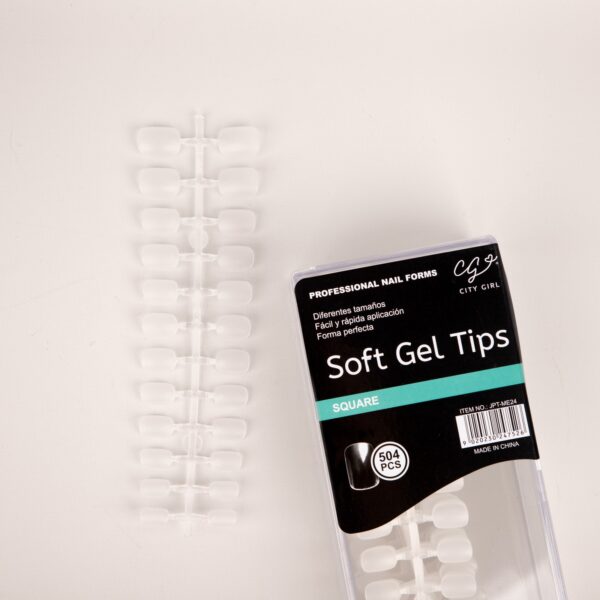 [PG-JPT-ME24] UÑAS SOFT GEL SQUARE 504 PCS