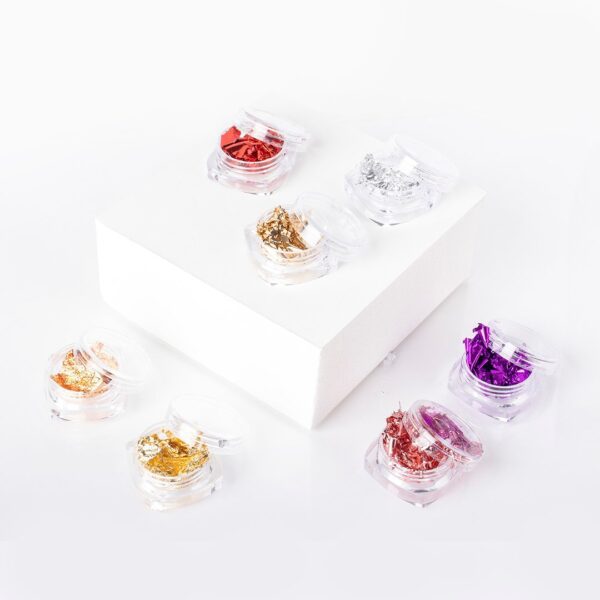 SET PAPEL ORO DE COLORES 6 PCS