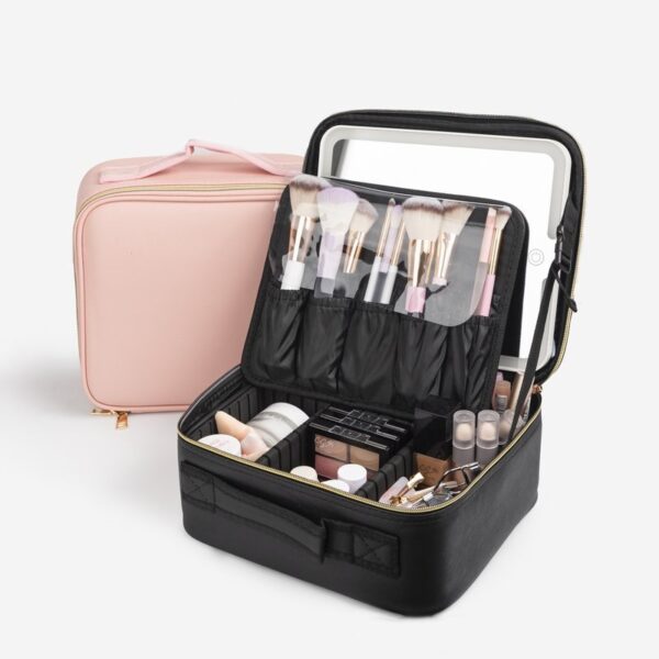 maletin con espejo led