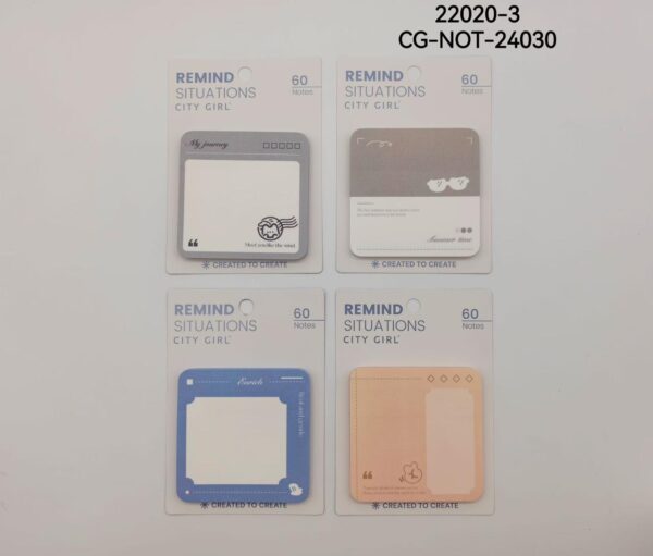 STICKY NOTES UNICOLOR CON DIBUJO