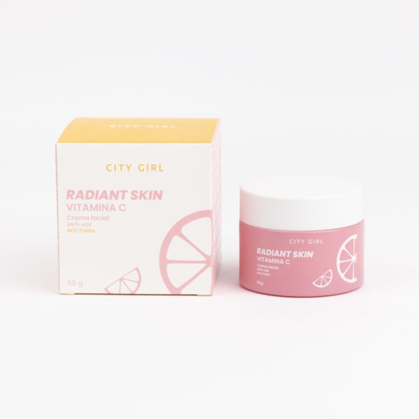 RADIANT SKIN VITAMINA C CREMA FACIAL NOCTURNA -CITY GIRL 50g