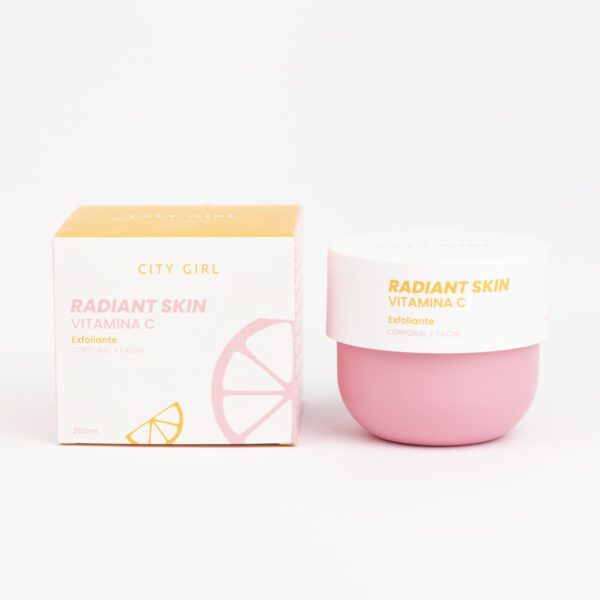 RADIANT SKIN VITAMINA C EXFOLIANTE FACIAL Y CORPORAL  – CITY GIRL 250ml