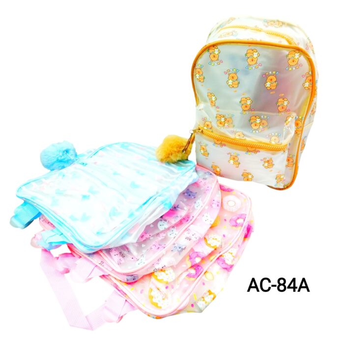 mochila transparente diseños varios
