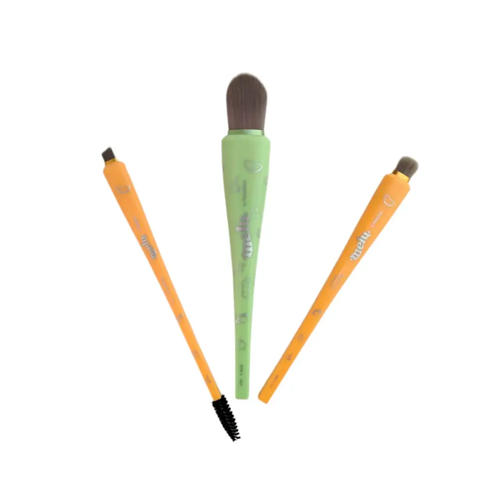 Set X3 Brochas para Maquillaje Melu by RUBY ROSE___ kit #1