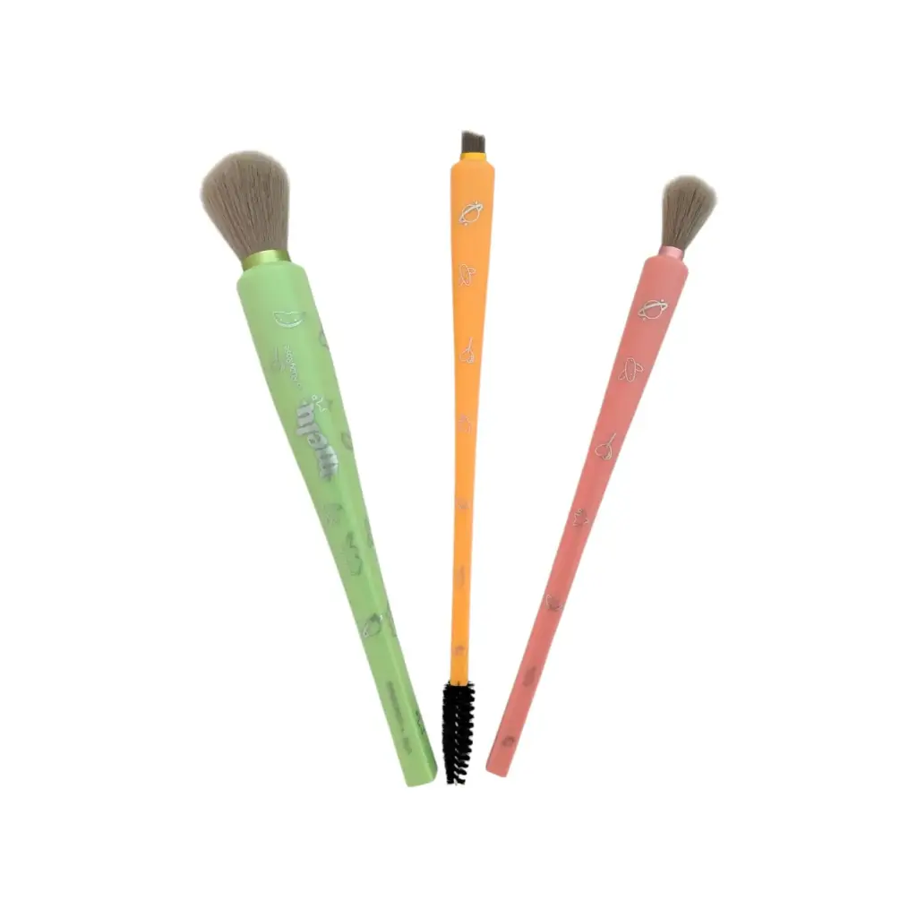 Set X3 Brochas para Maquillaje Melu by RUBY ROSE___ "kit C"