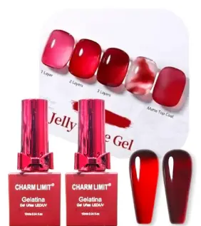 Esmaltes Efecto Jelly Uv Led Charm Limit ___ Bulto x 480 UND