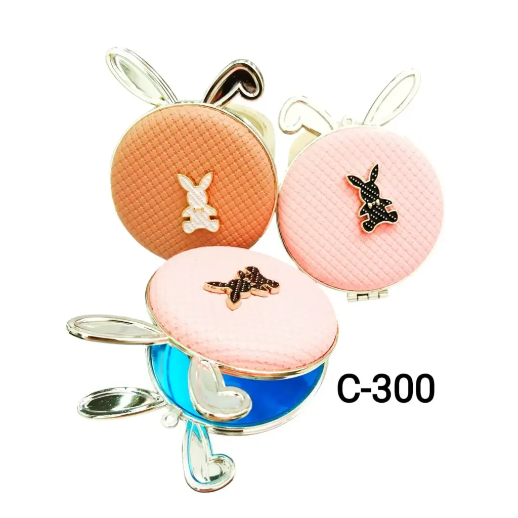 espejo portátil de cartera conejito