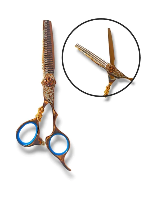 [PL-100059-39] Tijera MARRON CON DETALLE JAGUAR para entresacar N`39  ELOISE