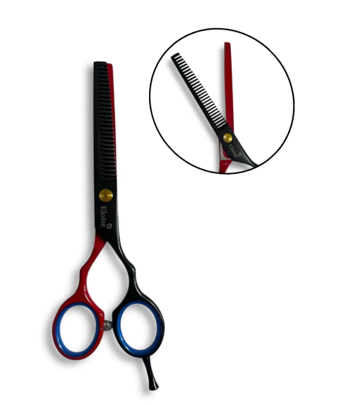 Tijera NEGRA Y ROJA para entresacar N`35  ELOISE