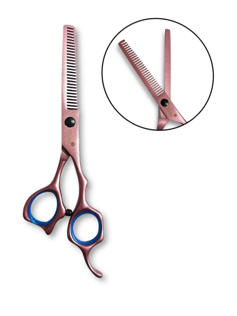 [PL-020990-13] Tijera ROSA METALIZADA para entresacar N`13  ELOISE