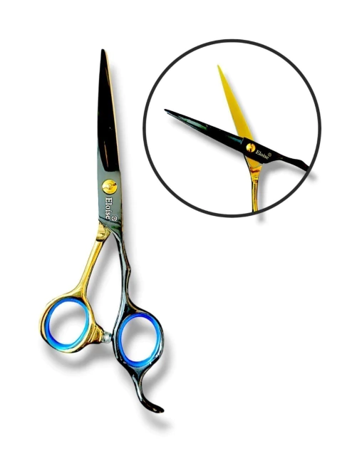 Tijera NEGRA Y DORADA RECTA N`22  ELOISE