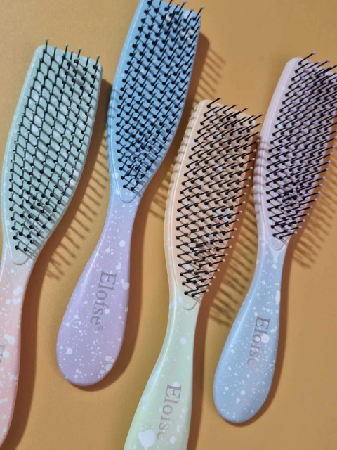 Cepillo semi cuadrado DEGRADE CON PUNTITOS ELOISE