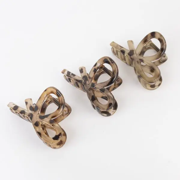 [PG-B-3621-11-X3] broche para pelo animal print (Pack X3)