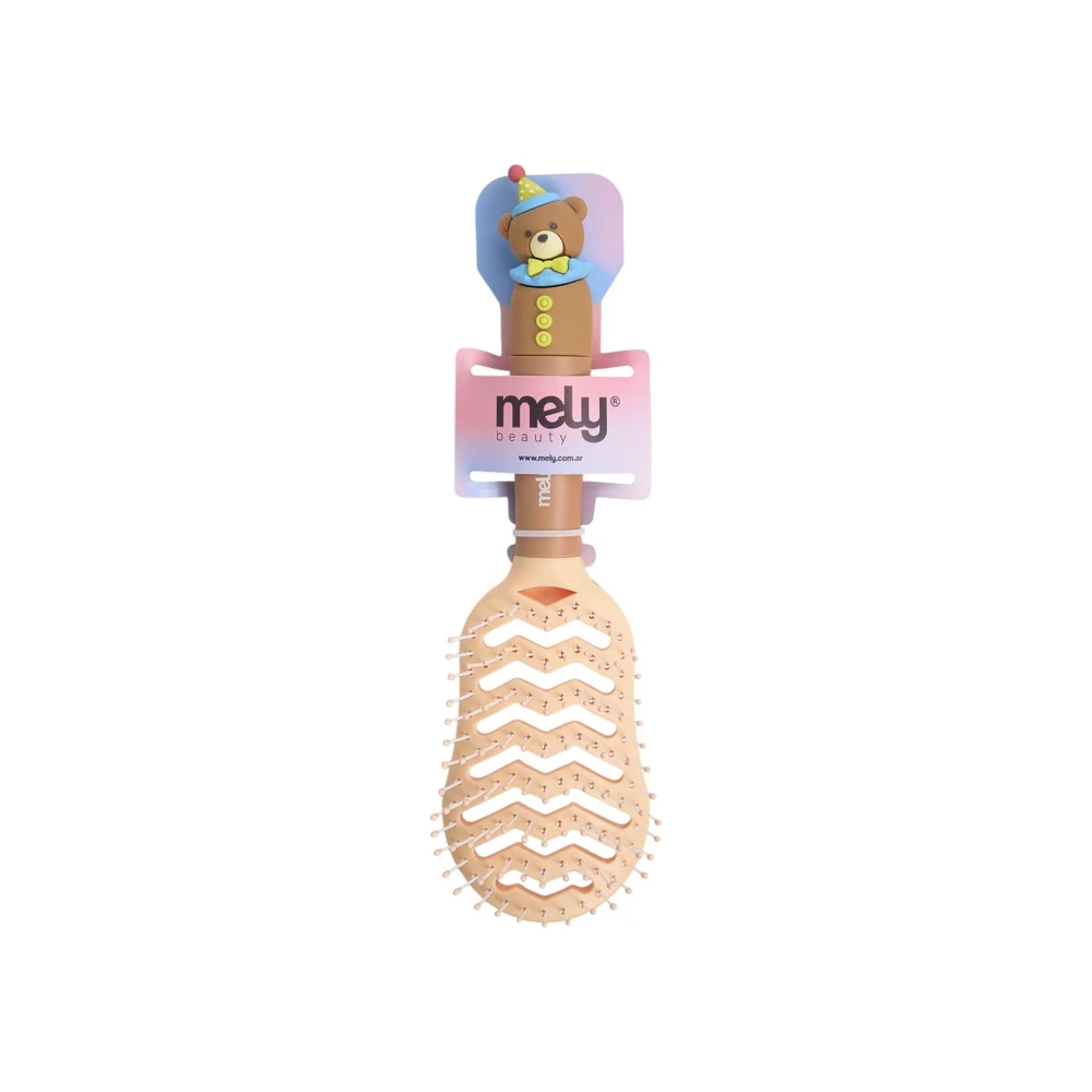 [PM-BA06A1008] Cepillo infantil ondulado con osito MELY___PACK X3