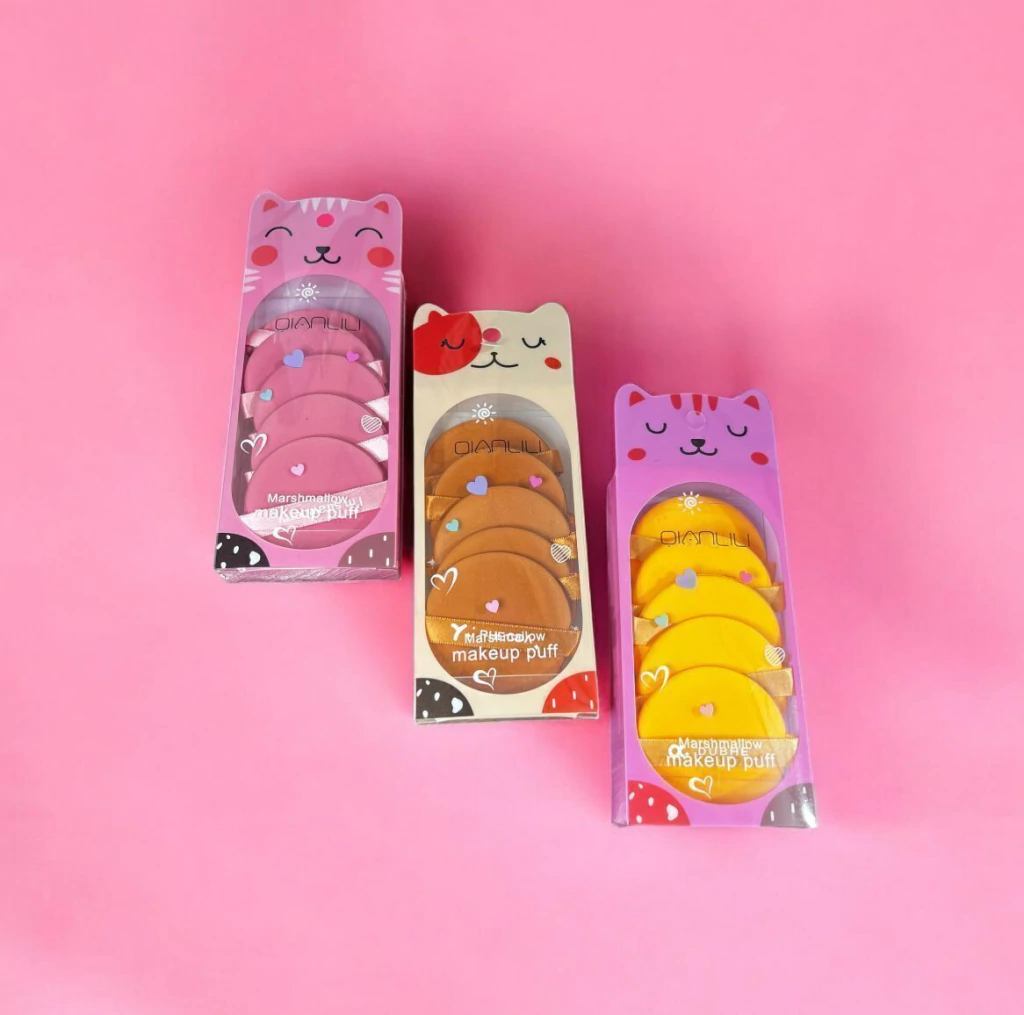 Set X5 esponjas para polvo GATITO QIANLILI