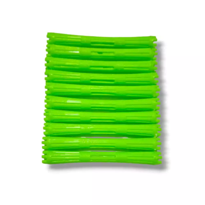 Blister X10 ruleros de plástico para pelo cabello