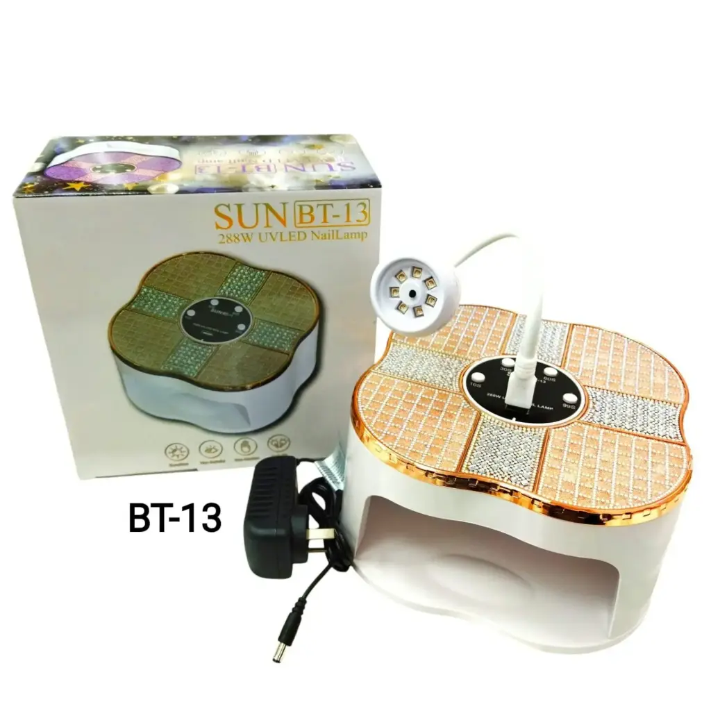 cabina UV LED SUN BT-13 288w con lámpara para uñas