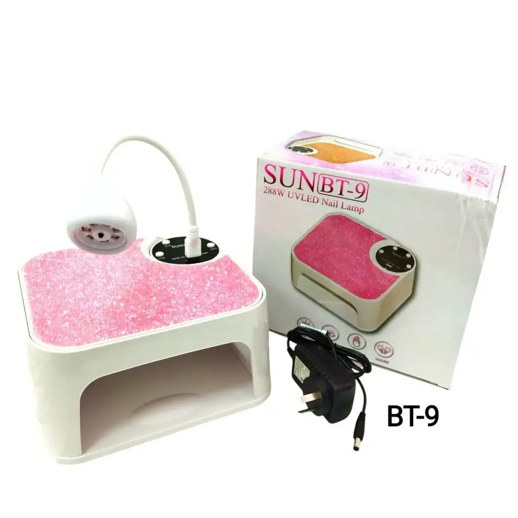 cabina UV LED SUN BT-09 288w con lámpara para uñas