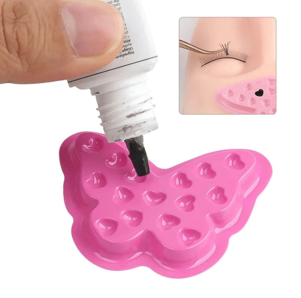 [PL-100196-X6] Bandeja MARIPOSA para pegamento de pestañas___Pack X12 (Pack X6)