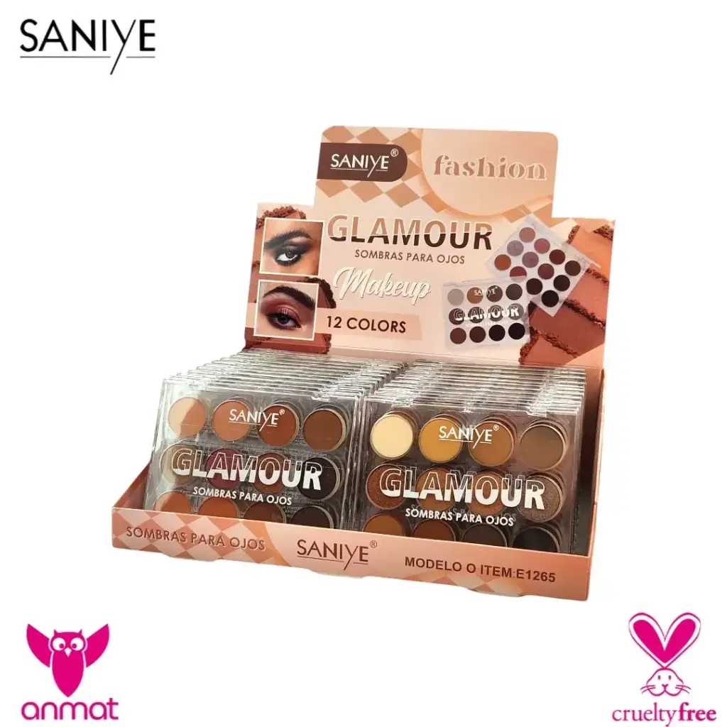 paleta de sombras Glamour SANIYE
