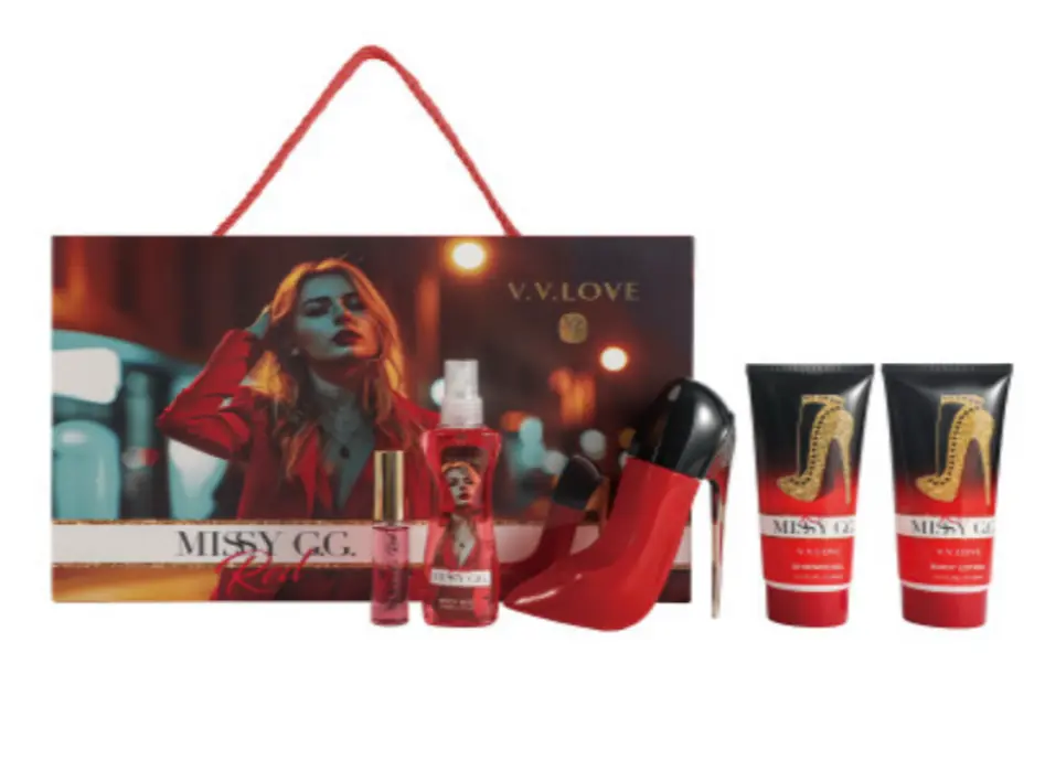 kit body splash + perfume + cremas Missy G.G Red