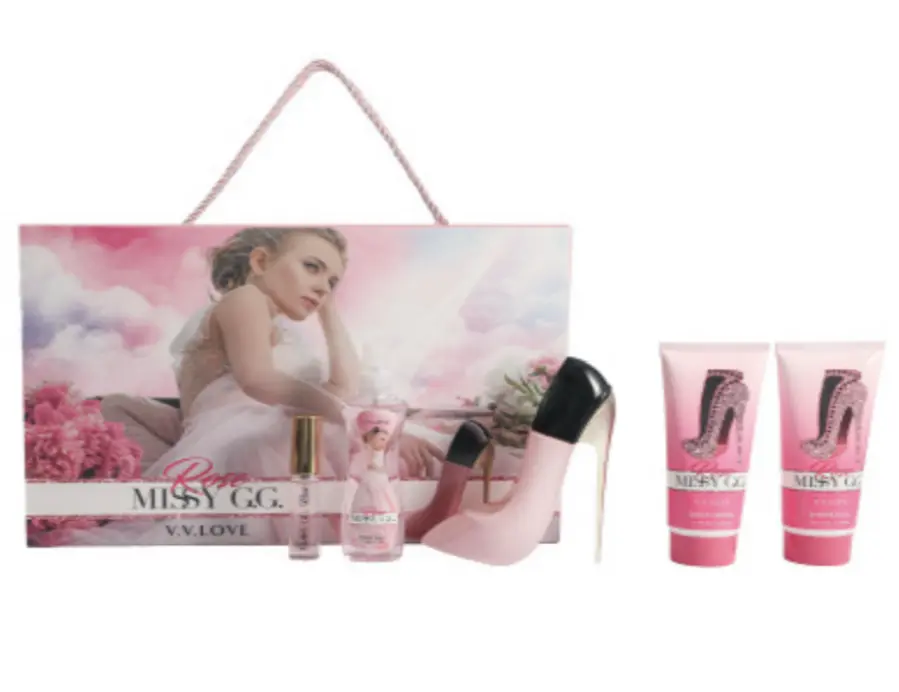 kit body splash + perfume + cremas Missy G.G ROSE