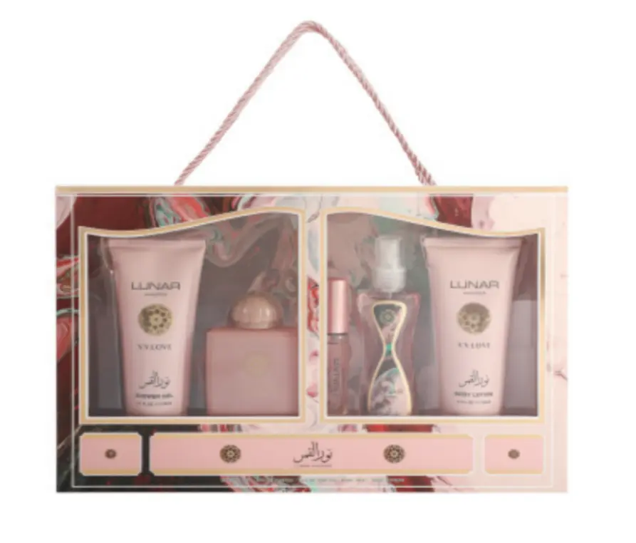 kit body splash + perfume + cremas Lunar