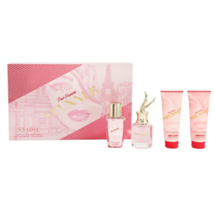 kit de perfumes + cremas Stunner