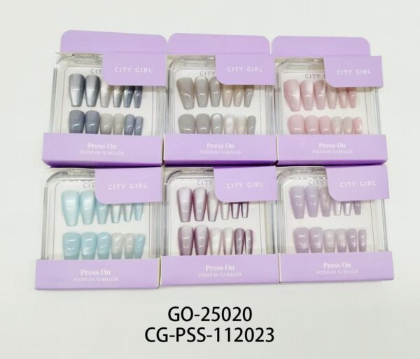 press on ballerina efecto ojo de gato city girl
