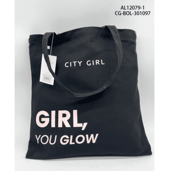 tote bag girl you glow city girl