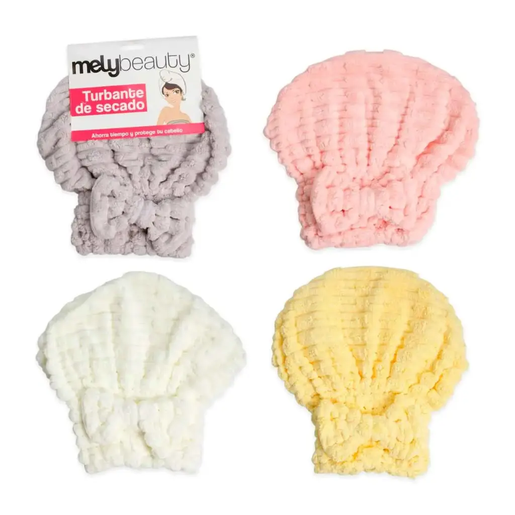 Turbante de secado de cabello MELY___PACK X3  