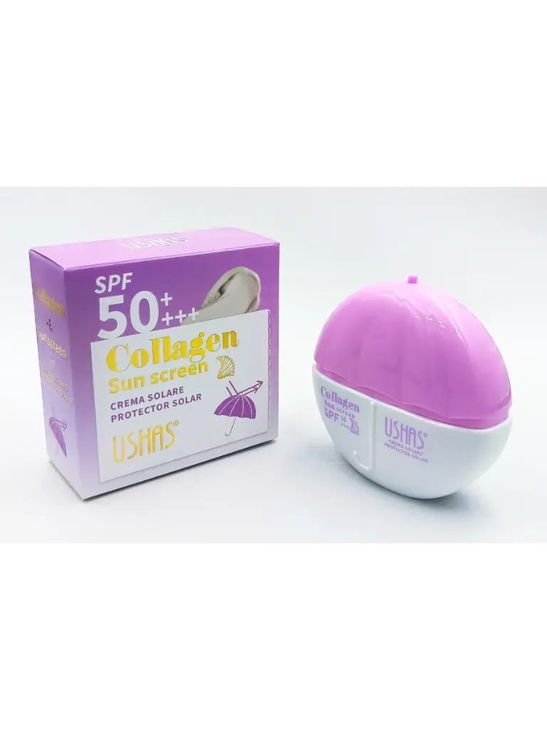 Protector Solar Facial con Colageno Ushas Spf 50+