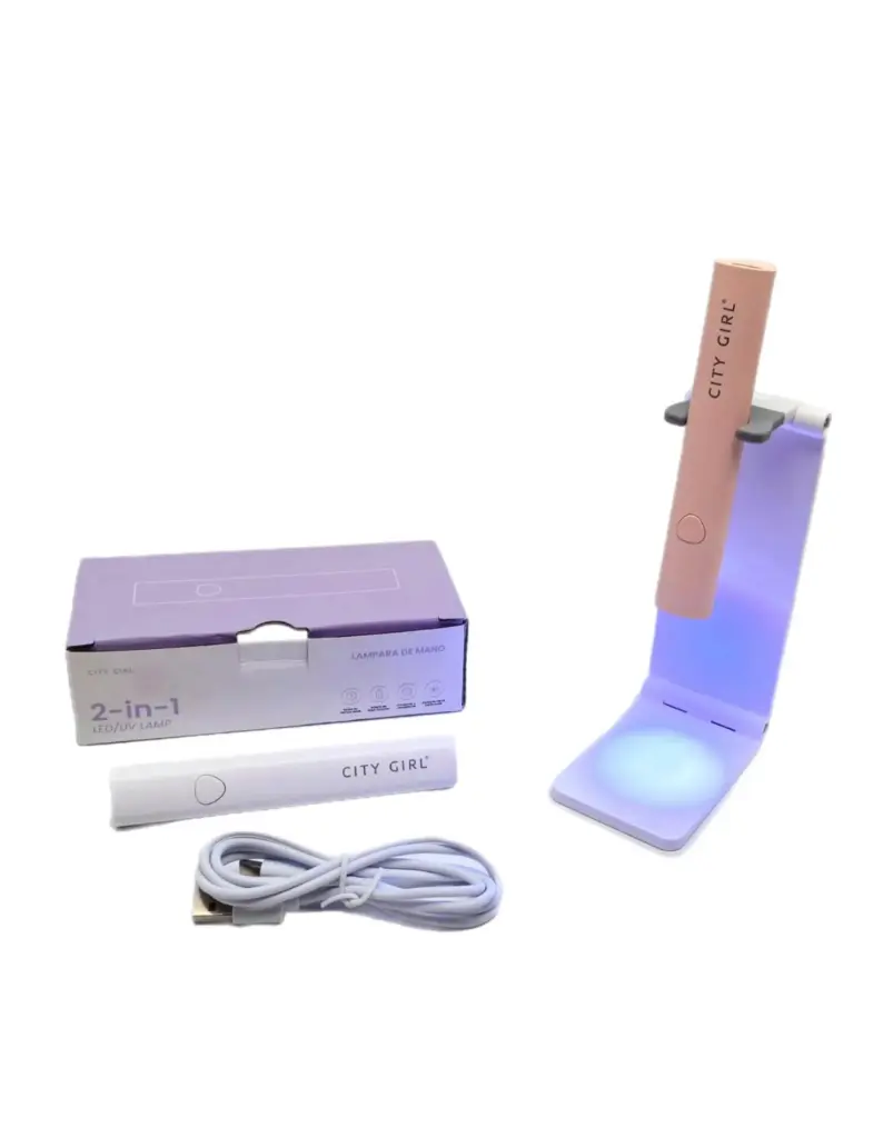 LINTERNA UV LED RECARGABLE PARA SOFT GEL CON BASE CITY GIRL 