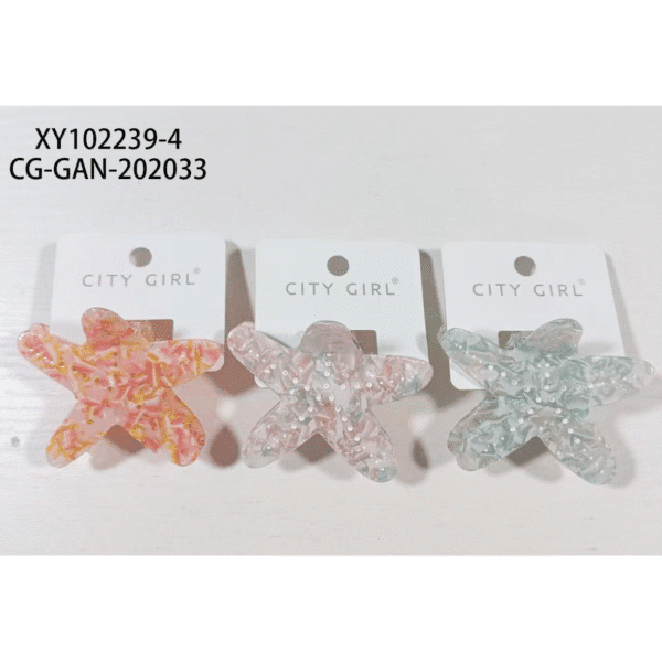 BROCHE DE ESTRELLA DE MAR CITY GIRL