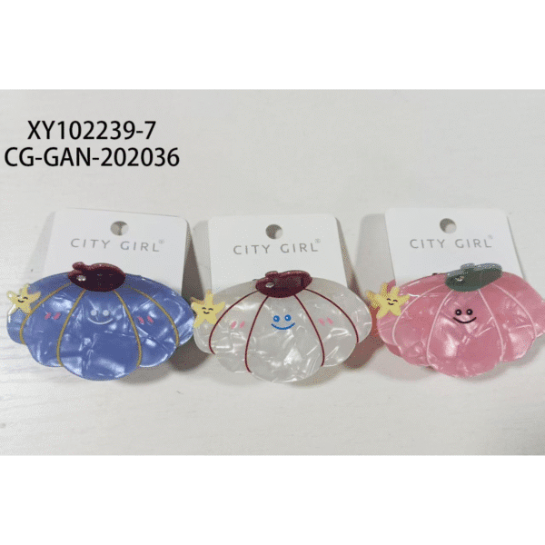 [PG-XY102239-12] BROCHE DE PELO ALMEJA