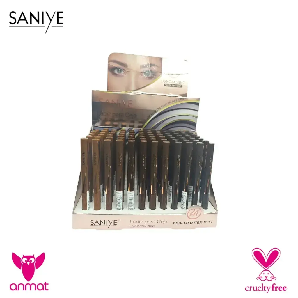 [SSY-M317-C] lápiz delineador retráctil para cejas Longlasting SANIYE (Caja X72)