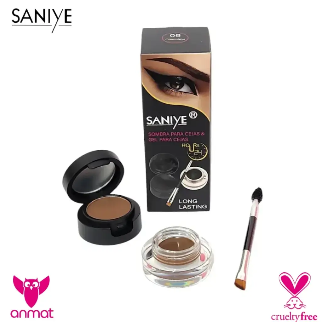 sombra para cejas y gel pomada SANIYE