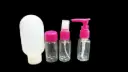set X4 frascos viajes para rellenar accesorios