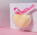 esponjas aplicadoras en caja corazón