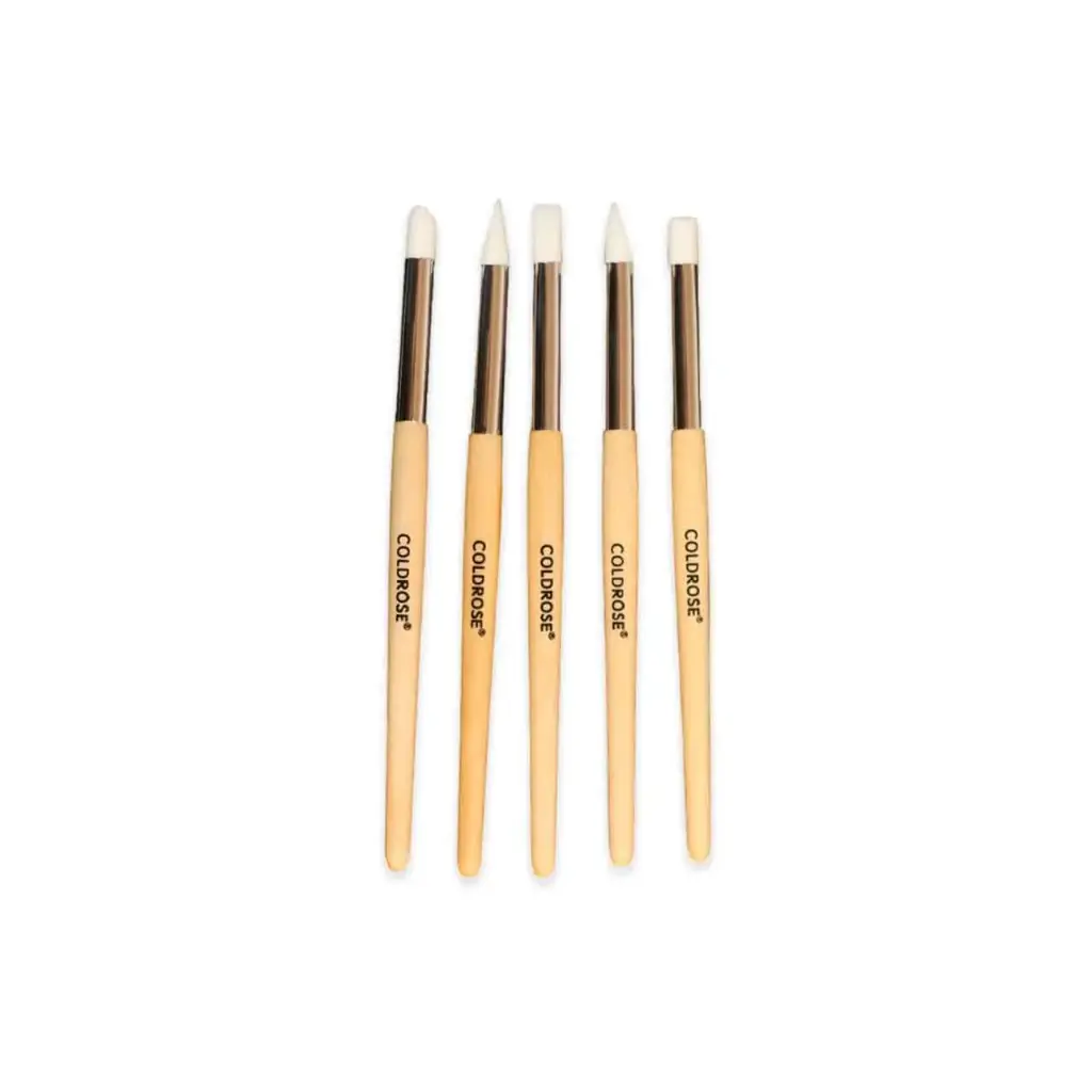 SET X5 PINCELES PUNTA DE SILICONA PARA UÑAS