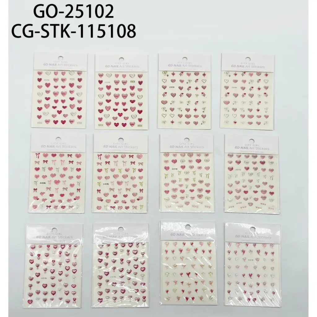 STICKER PARA UÑAS CORAZÓN