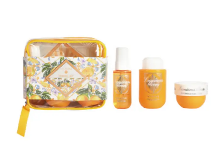 kit perfumes + crema estuche de viaje 