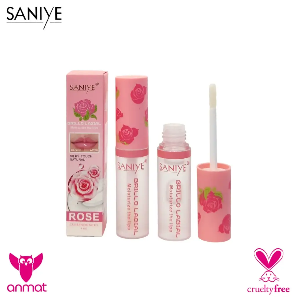 [SSY-1407] Brillo labial Hidratante Rosas SANIYE (Pack X3)