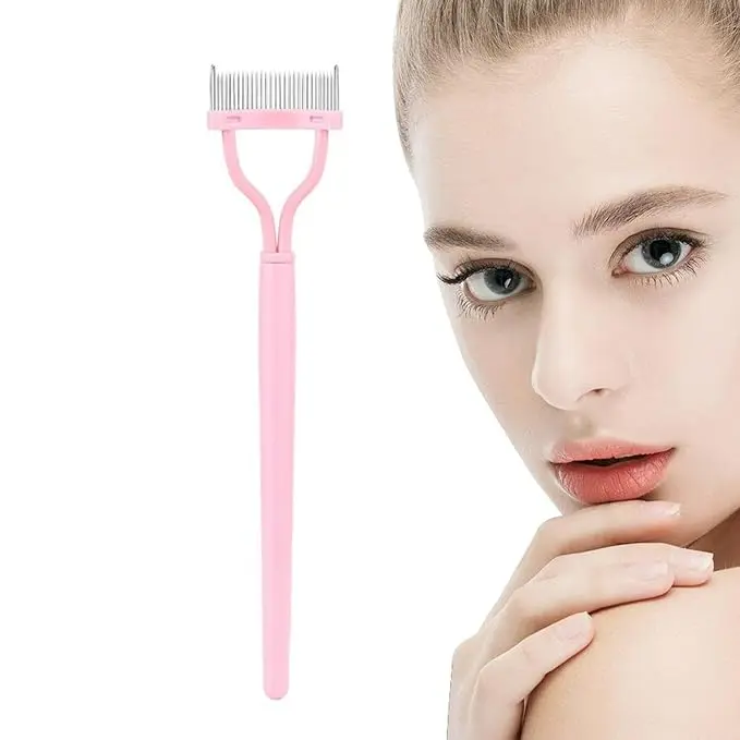 [PL-100158] cepillo para pestañas rosado Eloise (Unidad)