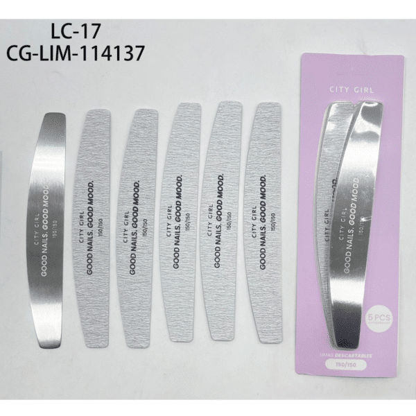 lima metalica con 5pcs autoadhesivos 150/150 