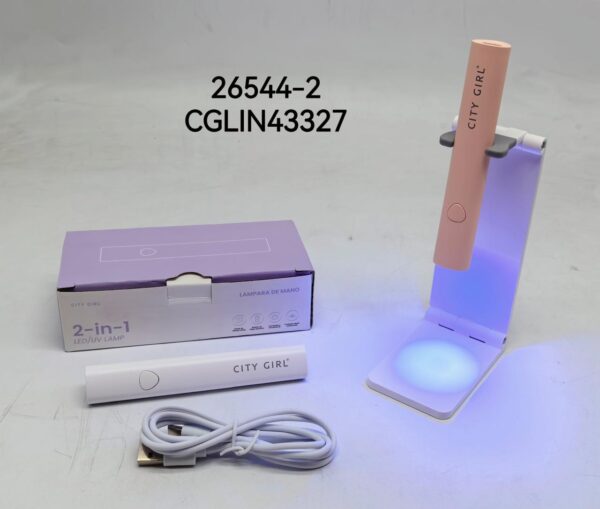 linterna uv/led recargable para soft gel city girl
