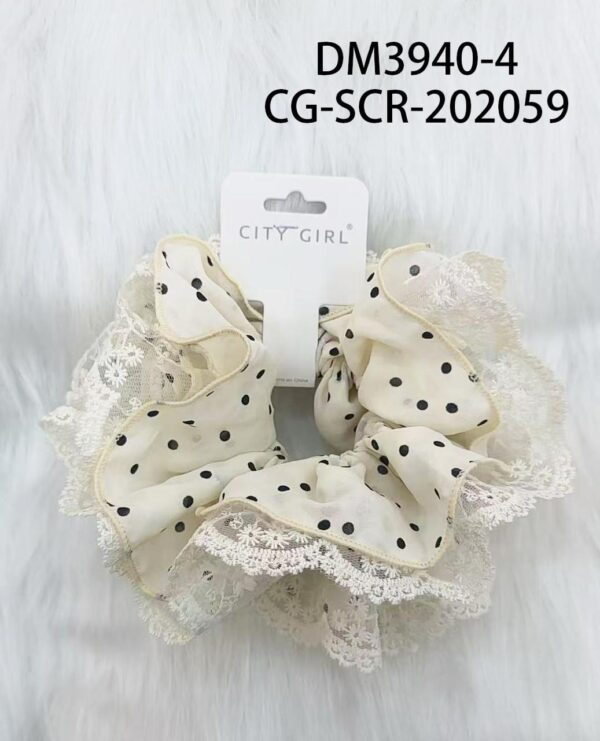 [PG-DM3940-4] colita scrunchie puntos