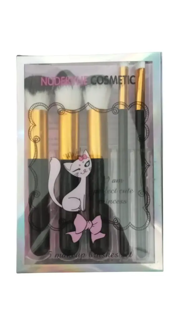 set X5 brochas para maquillaje 